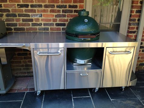 stainless steel green egg table